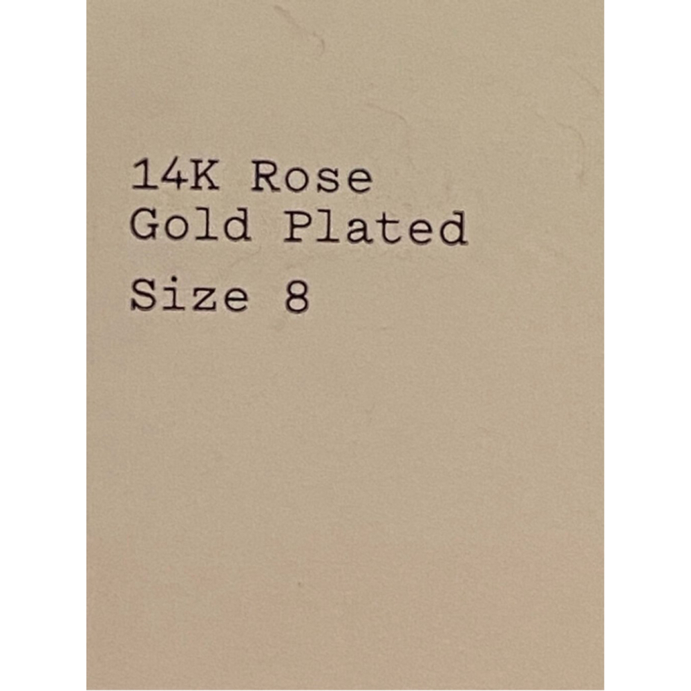 A New Day Rose Gold Plated Band Ring Women's Size 8 - Picture 3 of 3